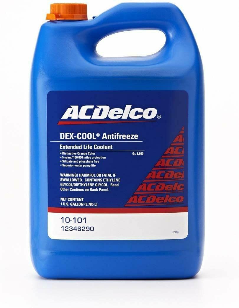 ACDelco DEX-COOL 10-101 front view jug showing label and benefit of OEM compatibility