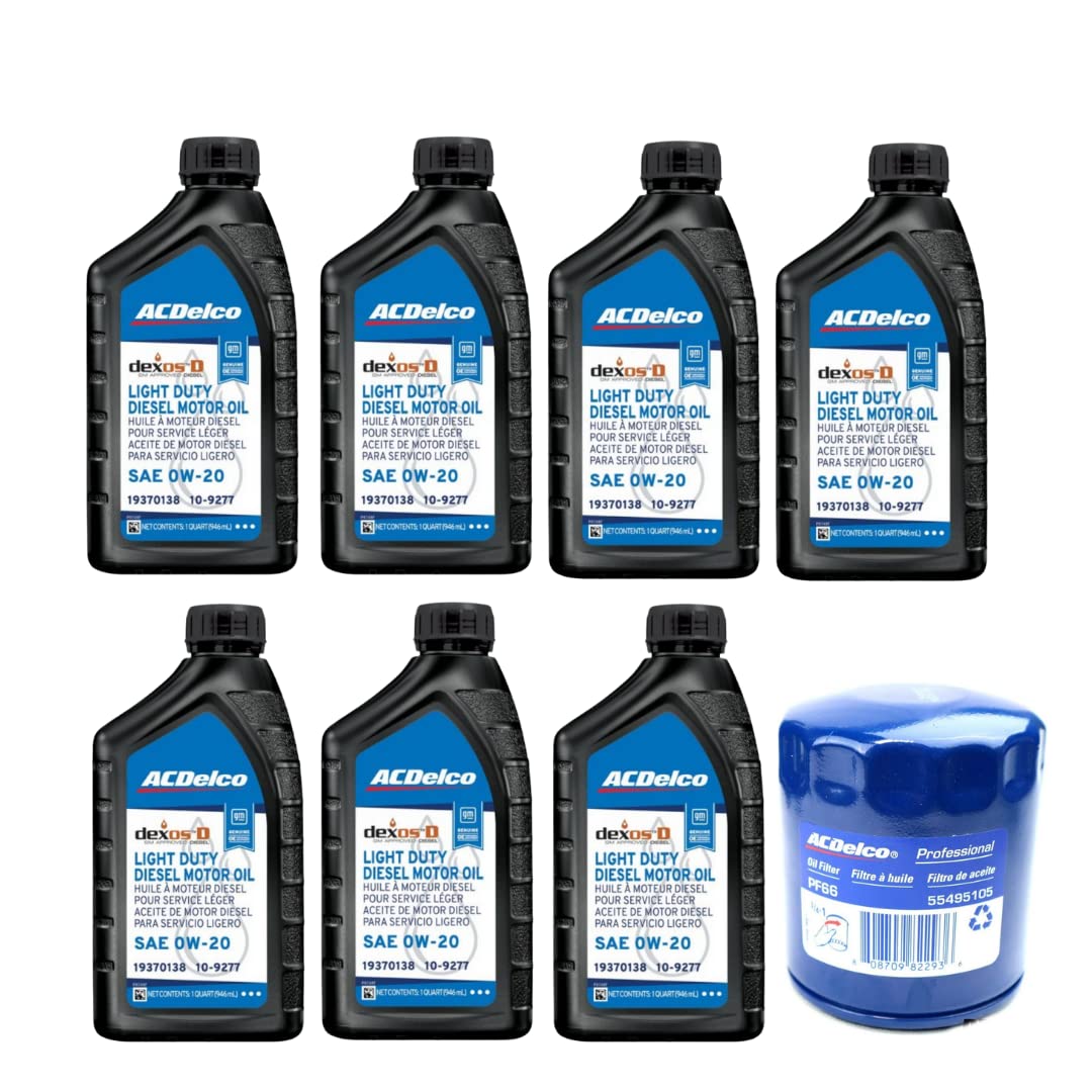 ACDelco kit front packaging showing oil bottle and PF66 filter, ensuring OE-quality service