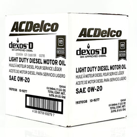 ACDelco dexosD bottle pouring oil into engine funnel to show easy pour and quick lubrication benefit