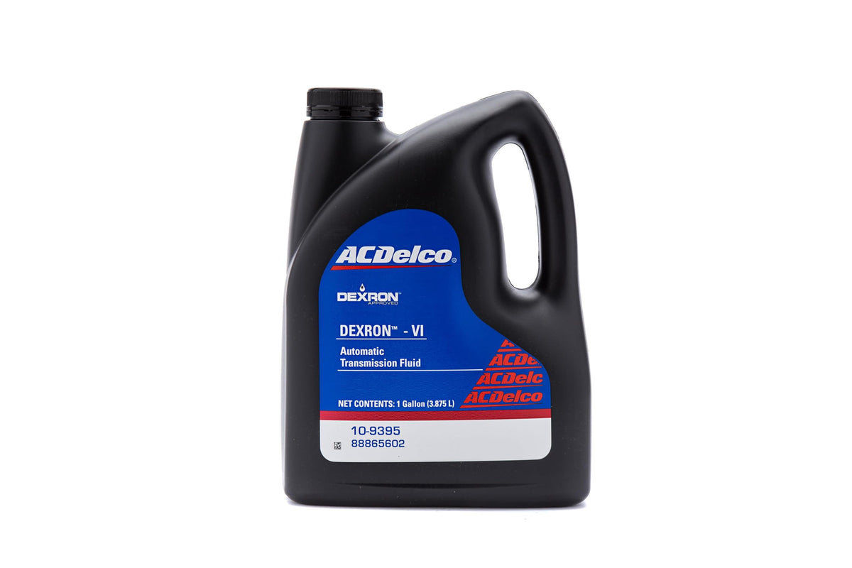 ACDelco DEXRON-VI front label showing product identity and GM licensing benefit