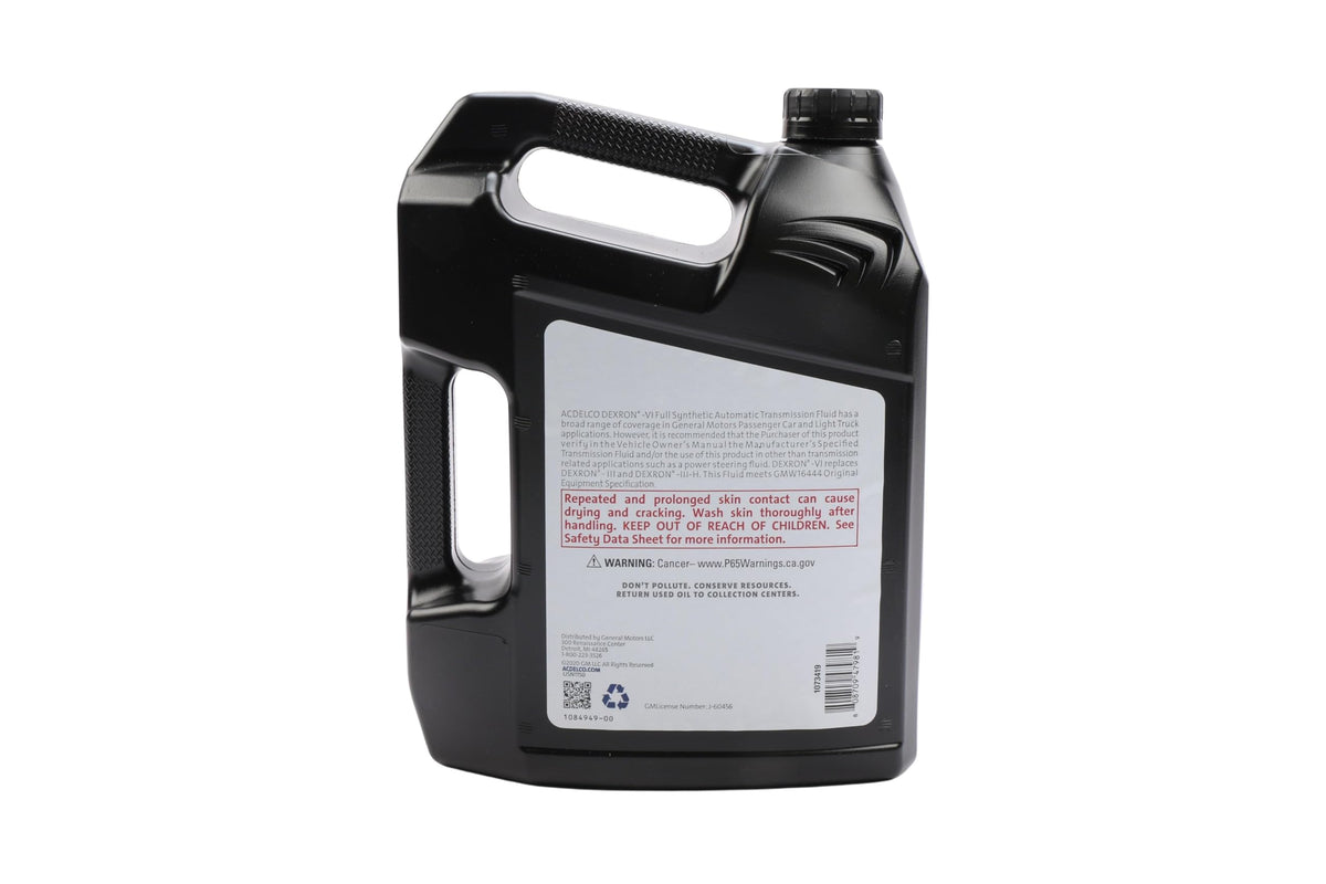 ACDelco dexron vi being added to transmission showing correct application