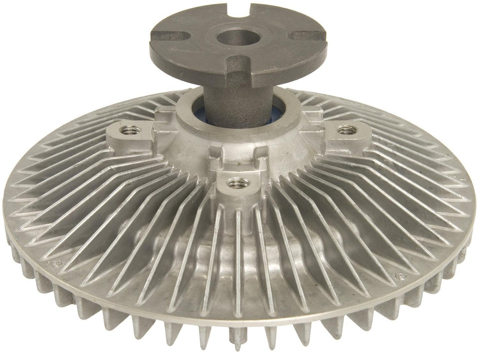 ACDelco front view of engine cooling fan clutch showing durable build and reliable cooling