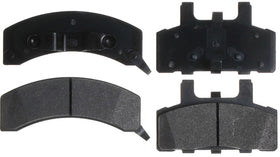 ACDelco front brake pad set packaging showing parts and hardware, reliable fit and value