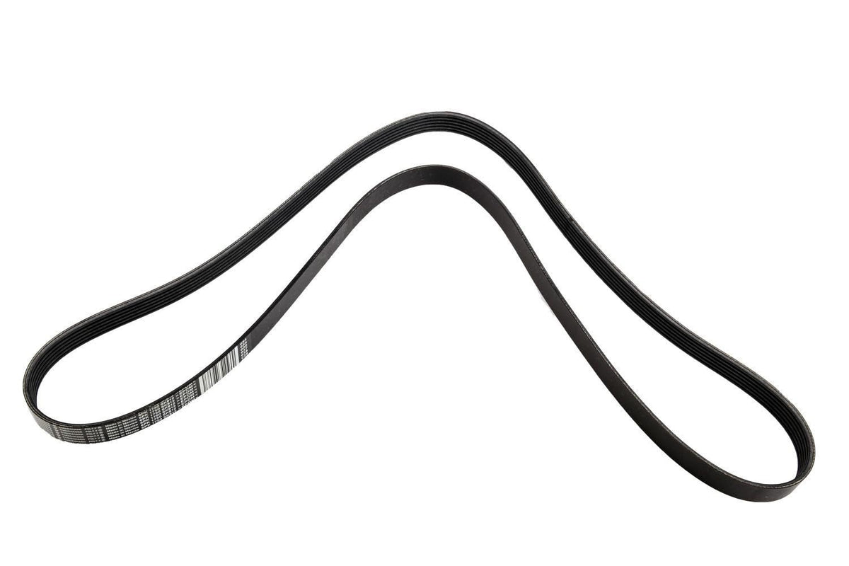 ACDelco serpentine belt front view showing packaging and part number for exact fit