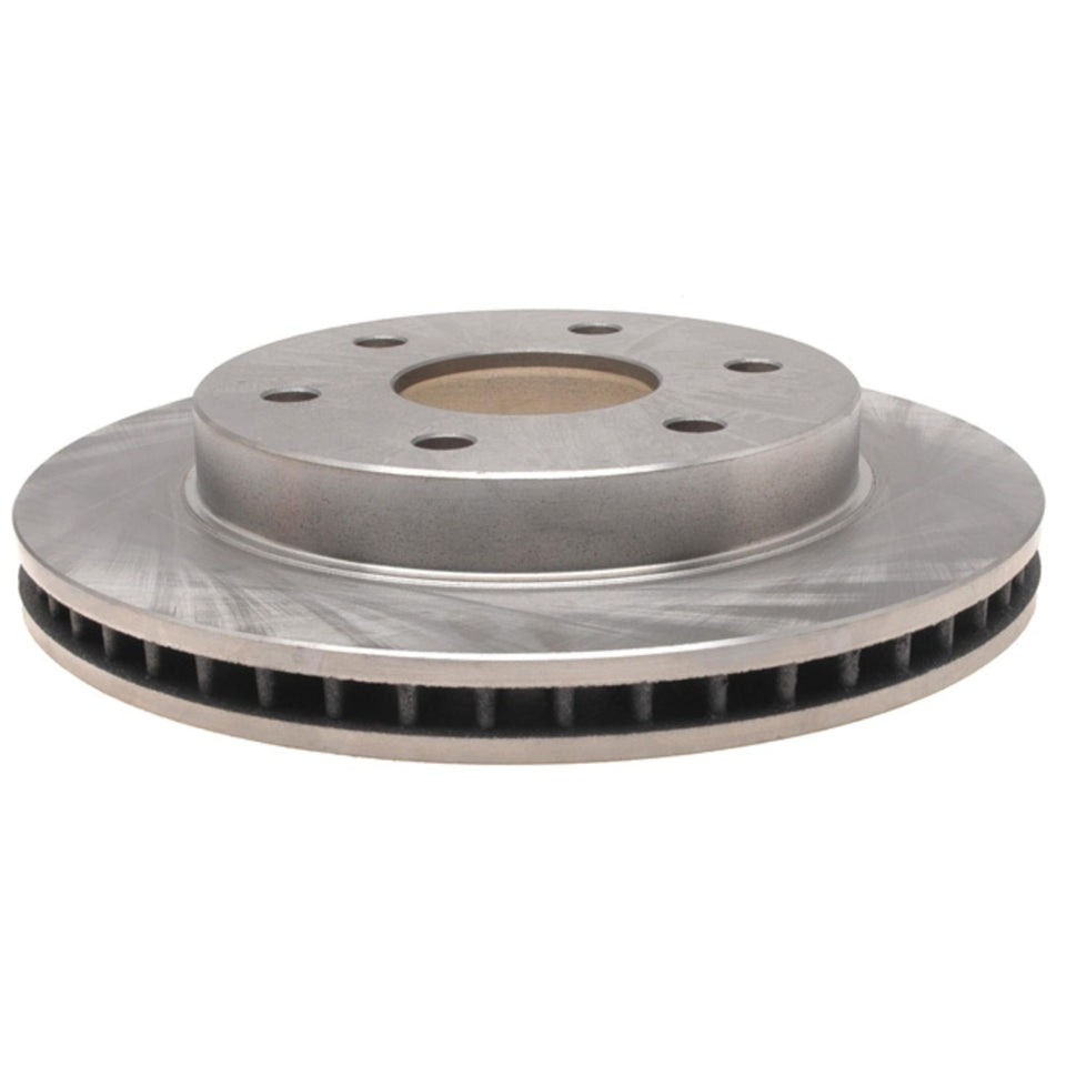ACDelco front rotor front view showing clean surface and reliable fit for safety