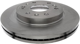 ACDelco front rotor packaging and face showing reliable replacement and fitment benefit