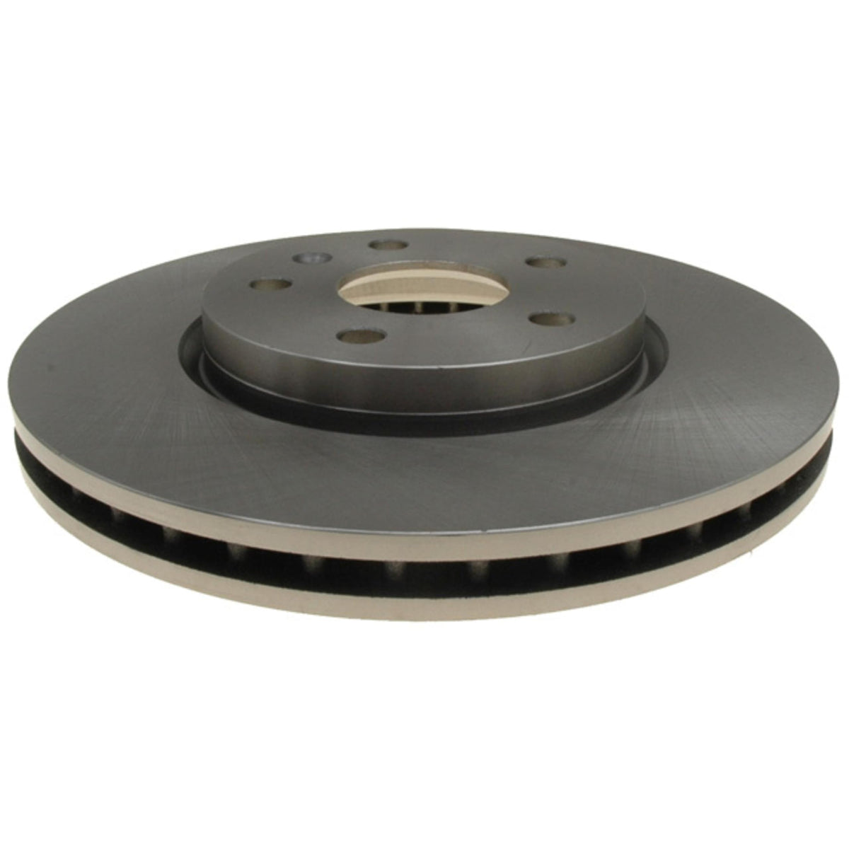 ACDelco front rotor packaging and label showing OEM identification and fitment benefit