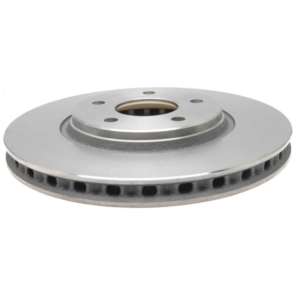 ACDelco front rotor packaging showing product labeling and fit information, assuring buyer confidence