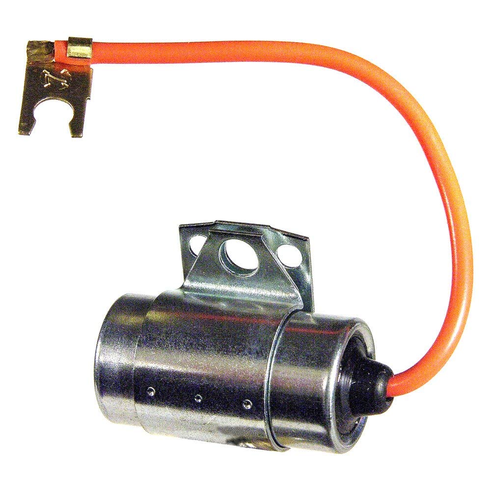 ACDelco condenser front view showing compact metal housing and improved reliability