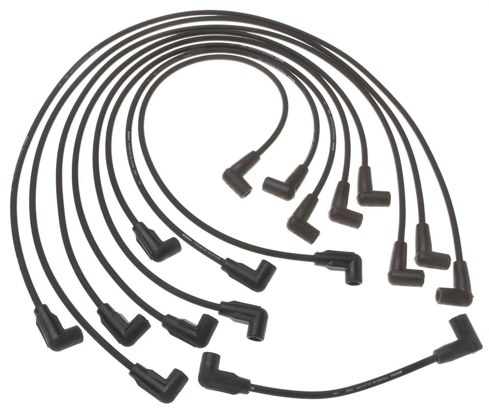 ACDelco Gold front packaging showing complete spark plug wire set and fitment details for quick selection