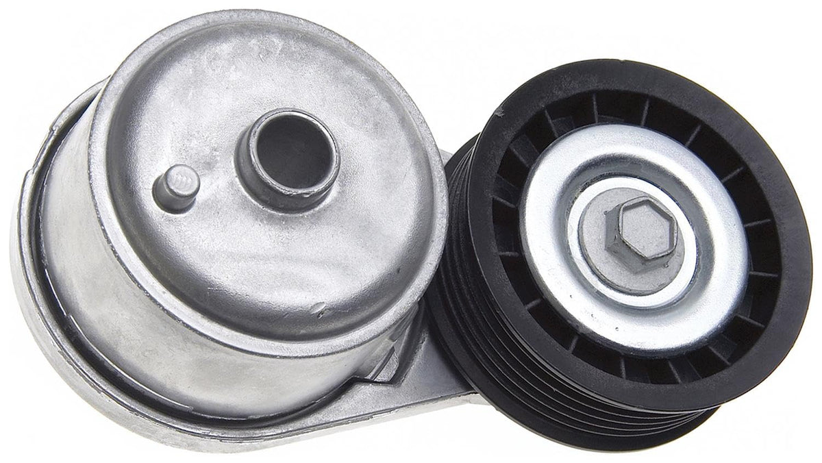 ACDelco Gold pulley close-up with visible bearing, illustrating smooth reduced-noise operation