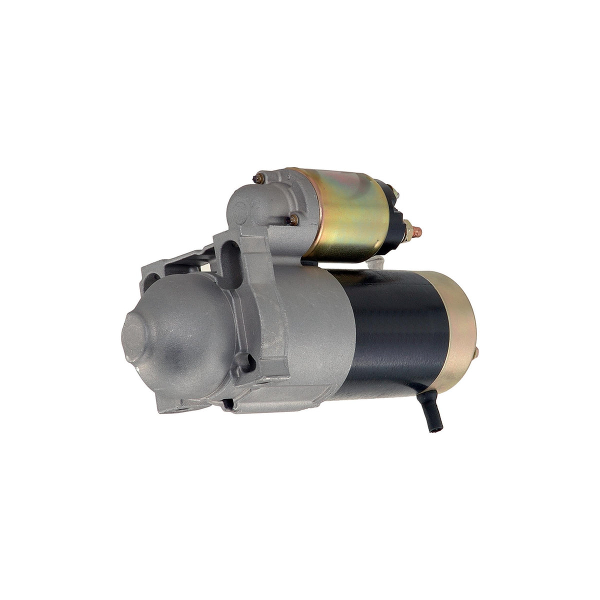 ACDelco gold starter front view showing complete new-unit construction for dependable starts