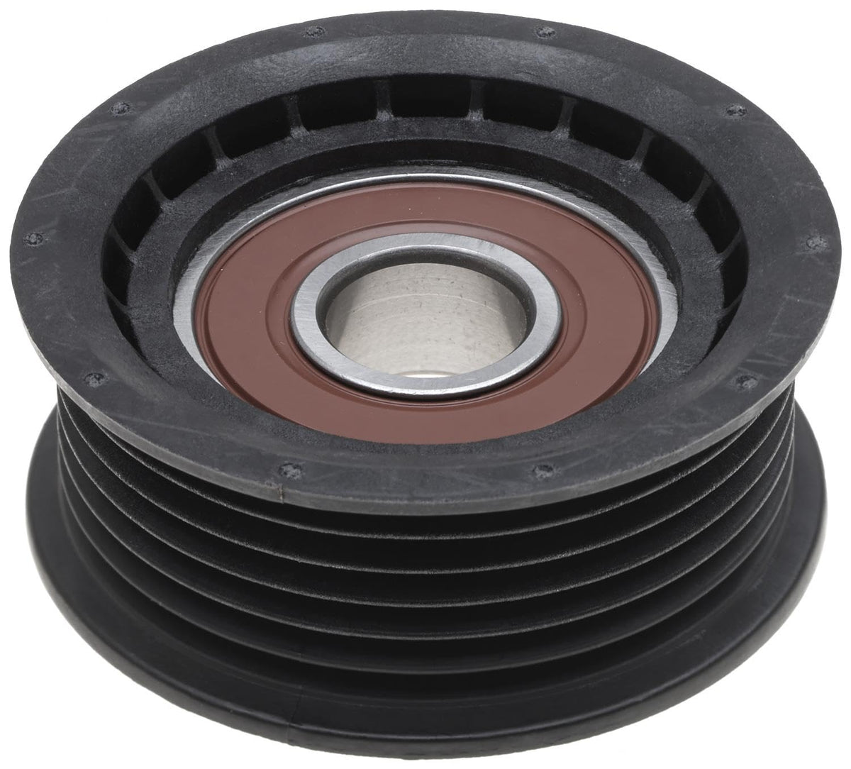 ACDelco pulley bearing close-up illustrating smooth rotation and long life