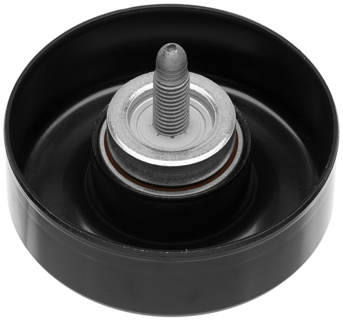 ACDelco pulley close-up bearing detail displaying durable construction benefit