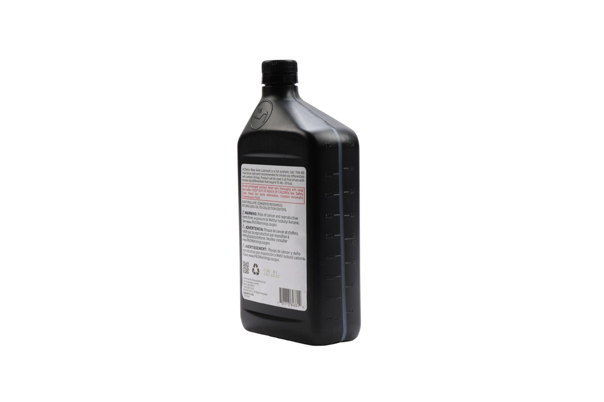 ACDelco oil in a vehicle differential during service illustrating protection