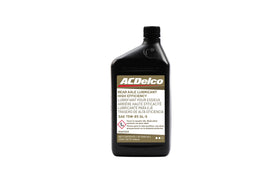 ACDelco rear axle lubricant front packaging showing bottle and capacity benefits