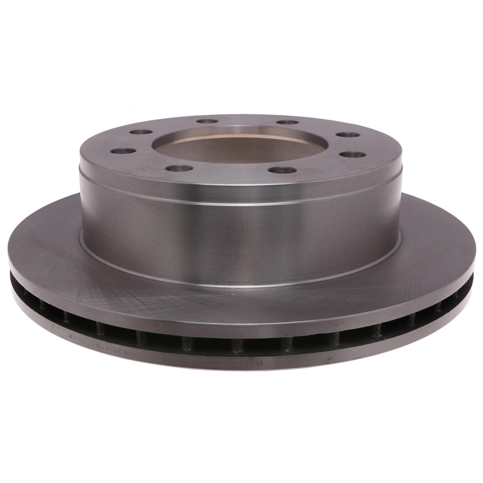 ACDelco rear rotor front face showing smooth finish and even braking benefit
