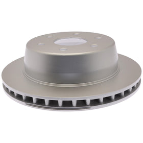 ACDelco rear rotor front view showing mounting holes and coating for dependable fit