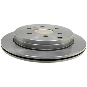 ACDelco rear rotor front view showing casting and mounting holes for reliable fit