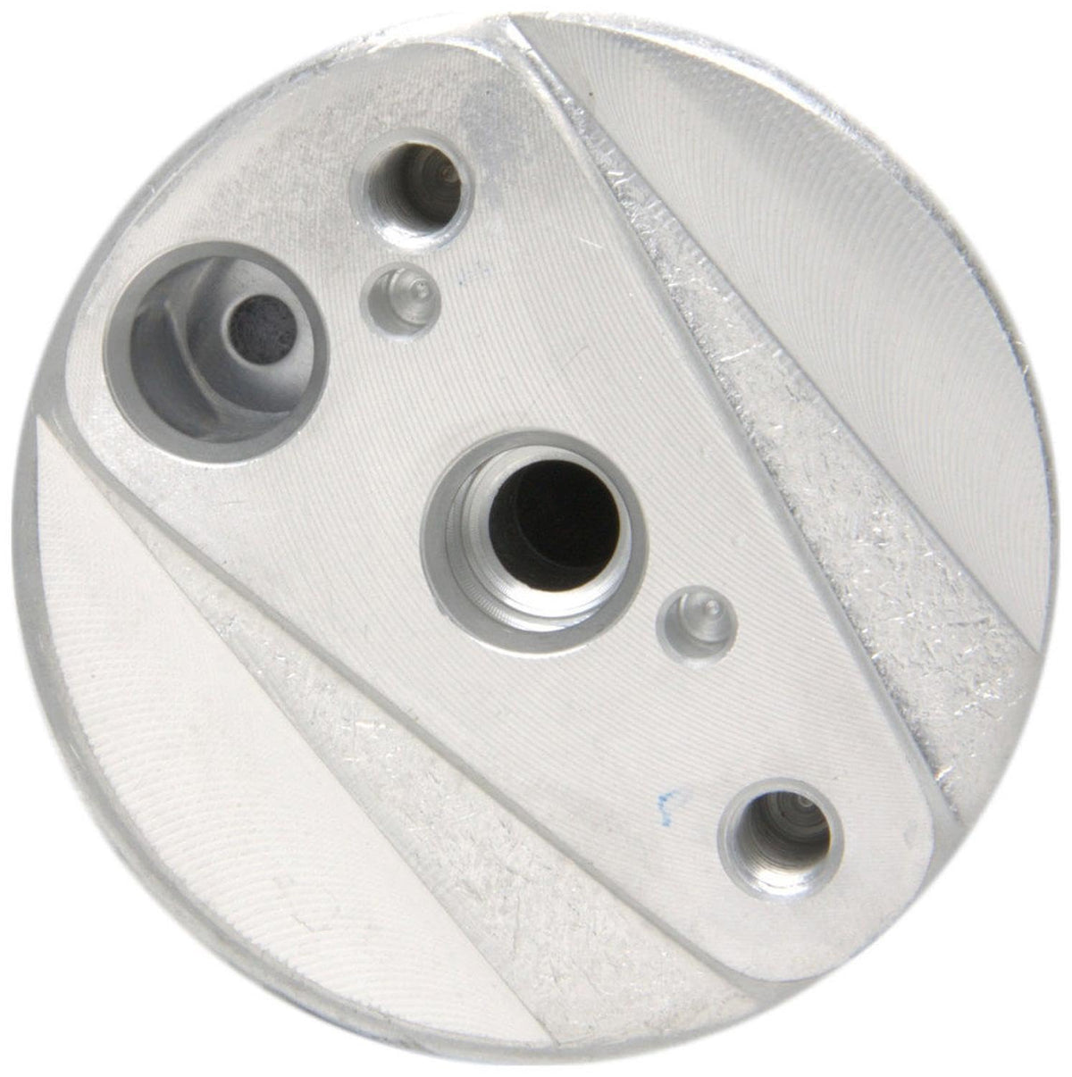ACDelco receiver drier connection ports closeup showing sealed fittings benefit