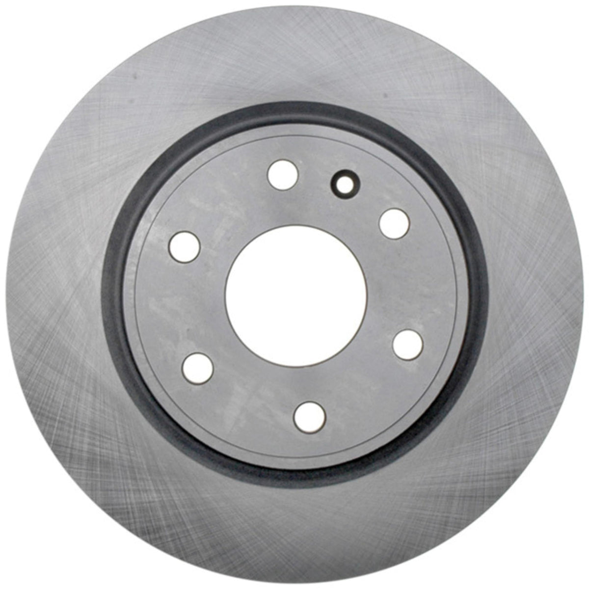 ACDelco rotor close-up of friction surface illustrating smooth finish for even pad wear