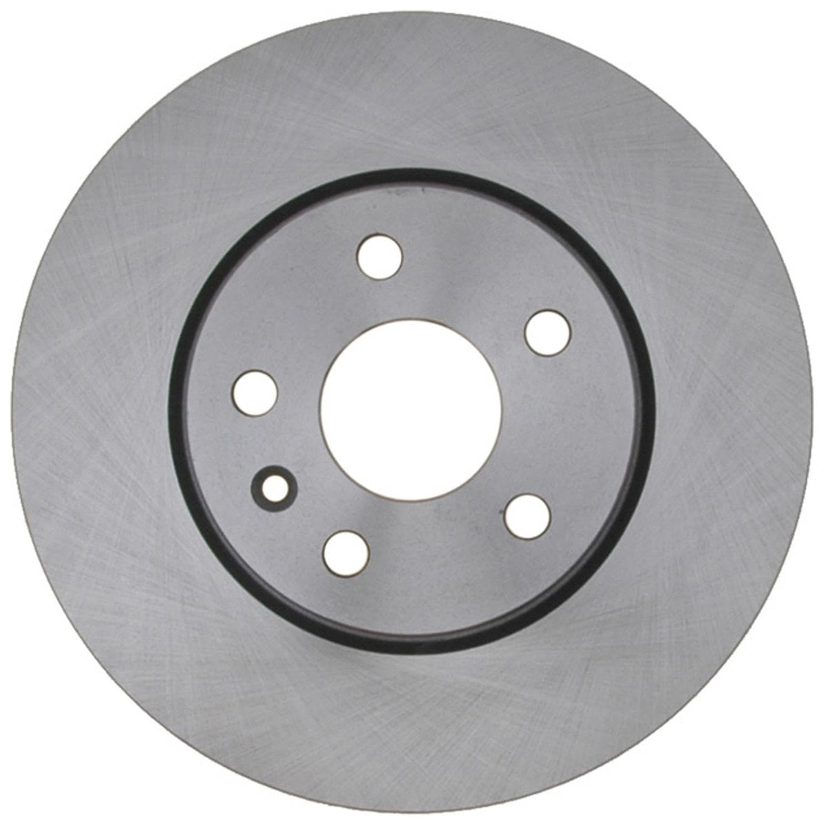 ACDelco rotor front face close-up highlighting smooth finish for even pad contact and quieter stops