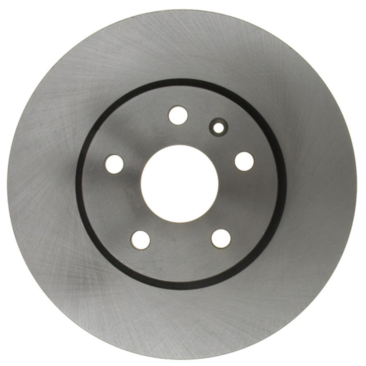 ACDelco front rotor face close-up highlighting smooth finish for quieter braking