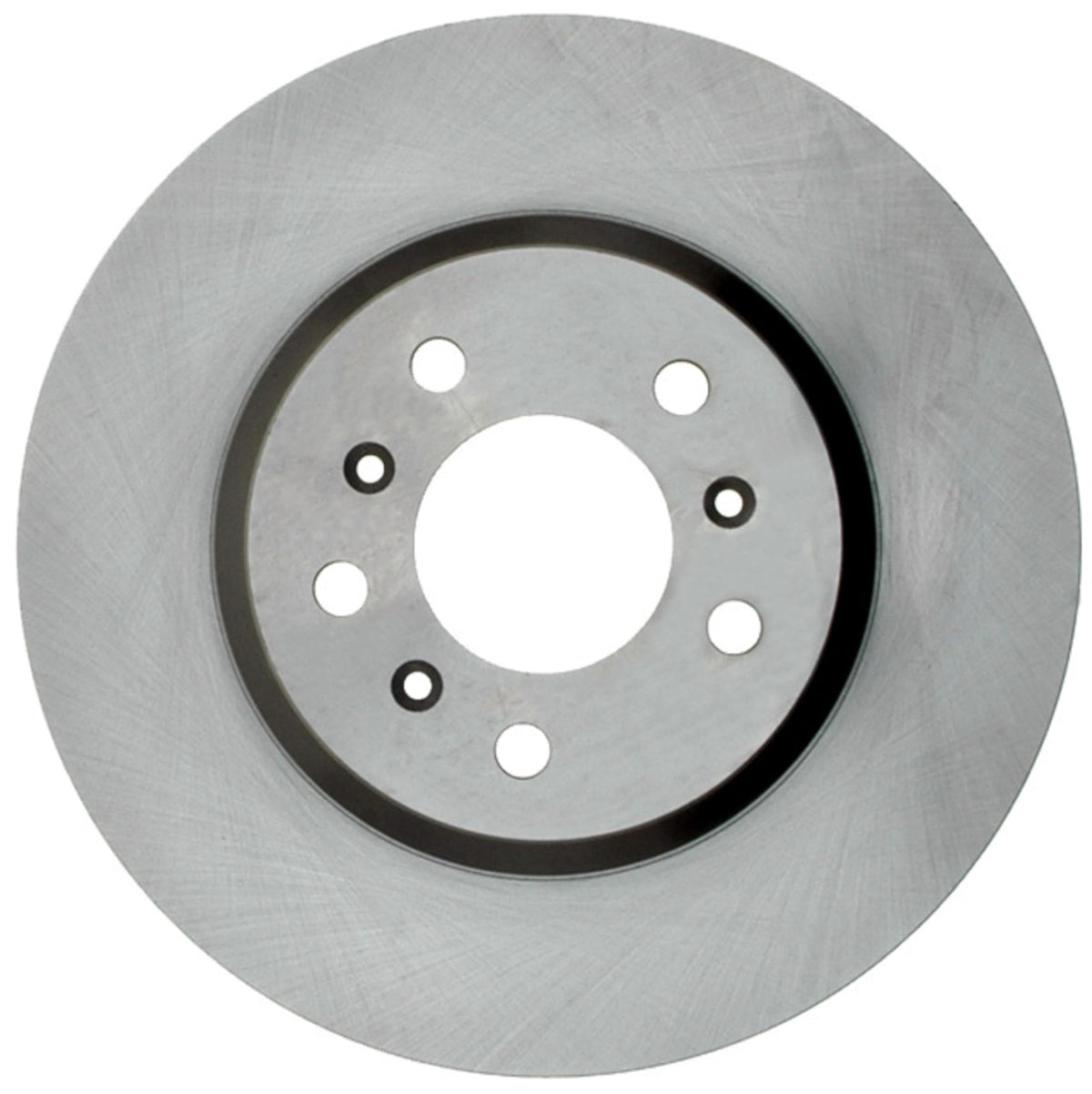 ACDelco rotor machined surface close-up illustrating smooth pad contact
