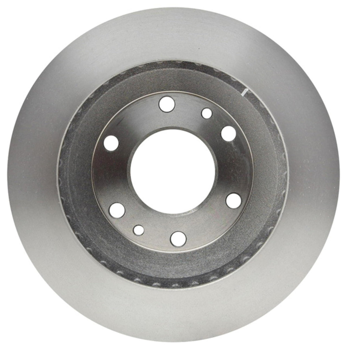 ACDelco rotor surface finish detail demonstrating non-directional grind to reduce noise and pad wear