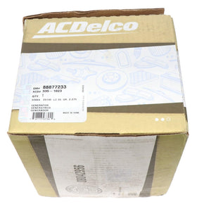 ACDelco alternator held in hand for scale showing compact design and ease of installation