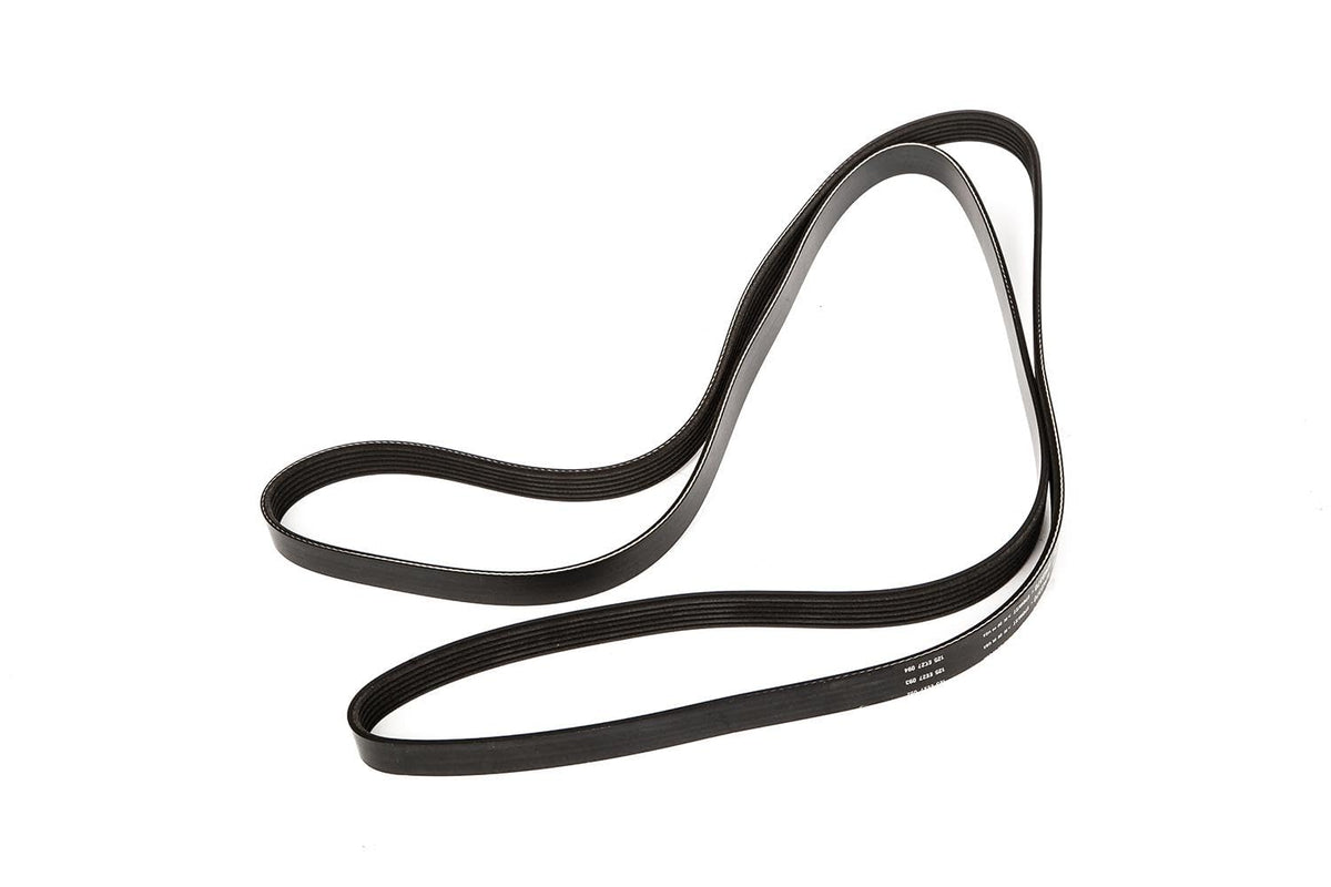ACDelco serpentine belt front view showing ribs and reliable fit for GM vehicles