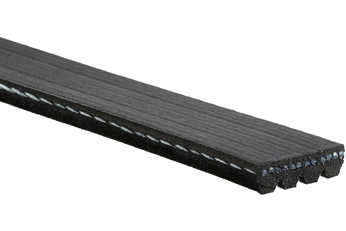 ACDelco close-up of ribbed belt surface showing durable ribs for improved traction