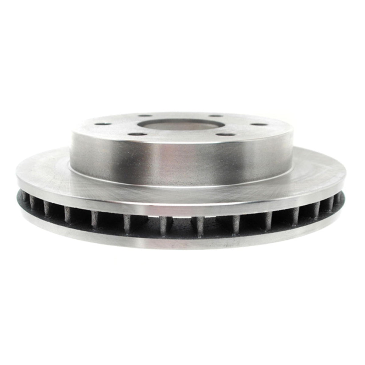 ACDelco front rotor front view showing hub and rotor, reliable OEM fit
