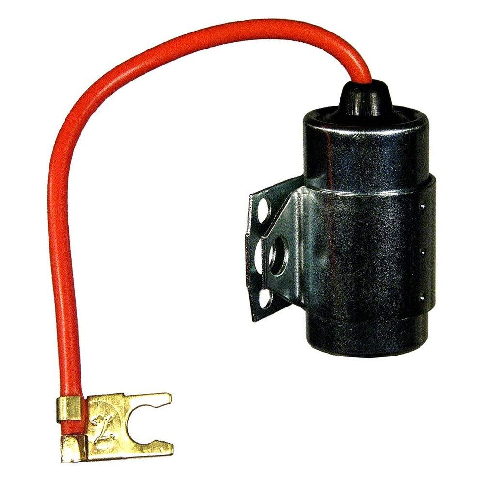 ACDelco condenser beside ruler for scale showing accurate OEM dimensions