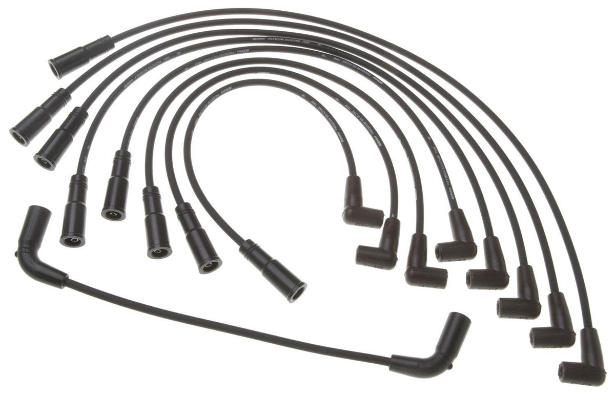 ACDelco spark plug wire set front packaging showing product and part number, ensuring correct fit