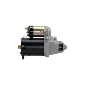 ACDelco starter next to measuring tape showing precise dimensions for correct fit
