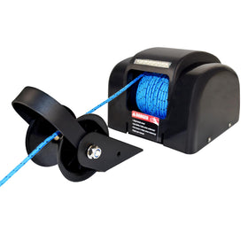 Acdet front view installed winch showing compact design and easy control