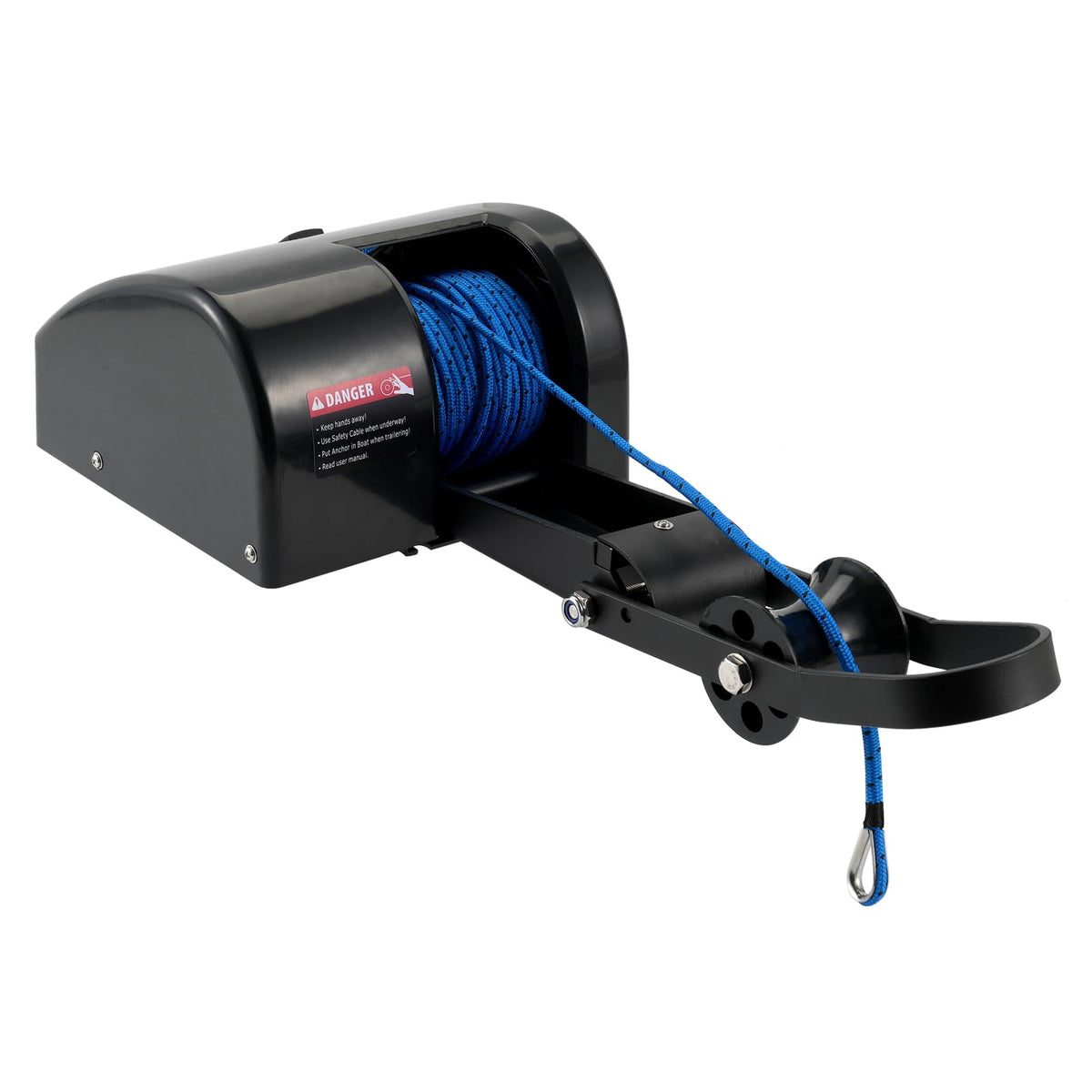 Acdet lifestyle shot of winch deployed on deck demonstrating practical use