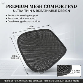 acdiac back surface non-slip detail ensuring secure seat placement