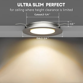 acegoo recessed light inside cabinet showing compact task lighting advantage