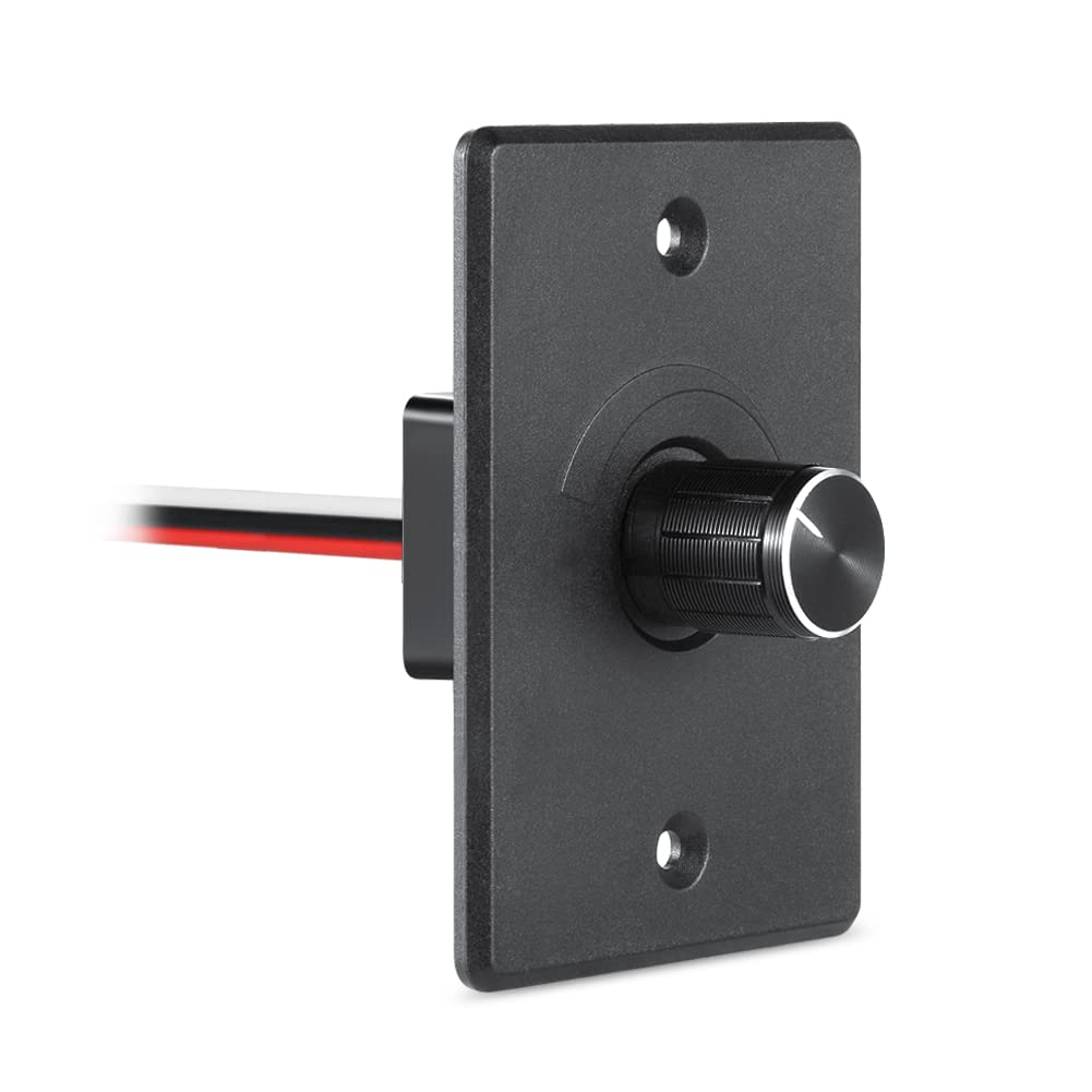 acegoo dimmer front panel showing knob and neat finish, easy control