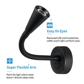 acegoo flexible neck closeup highlighting bendable arm and precise direction control