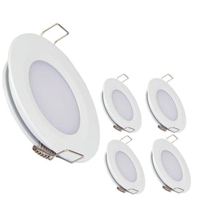 acegoo puck light front view showing clean ceiling finish and modern look