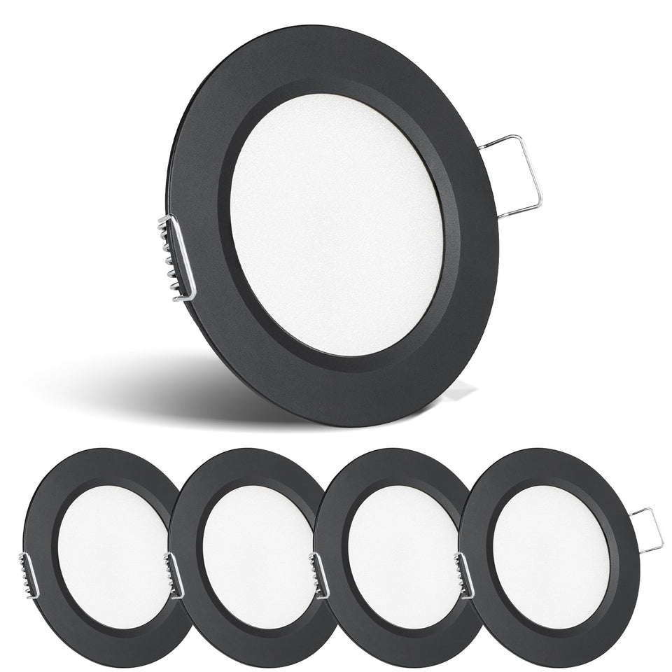 acegoo front-mounted puck light showing clean flush installation and bright illumination