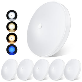 acegoo front view of puck light showing slim design and bright output