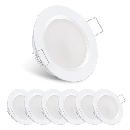 acegoo front view of puck light showing compact design and bright benefit