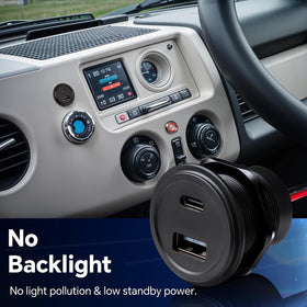 acegoo installed in RV dashboard demonstrating easy upgrade and clean integration