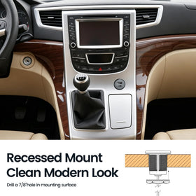 acegoo recessed mount installed flush in panel benefit: low‑profile, tidy integration