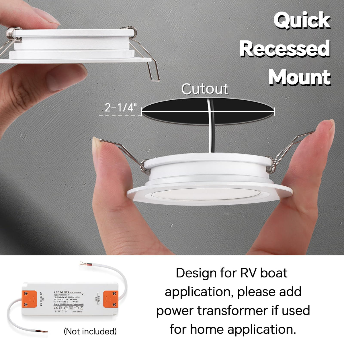acegoo puck light beside a coin indicating small footprint and easy fit