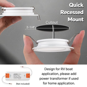 acegoo puck light beside a coin indicating small footprint and easy fit